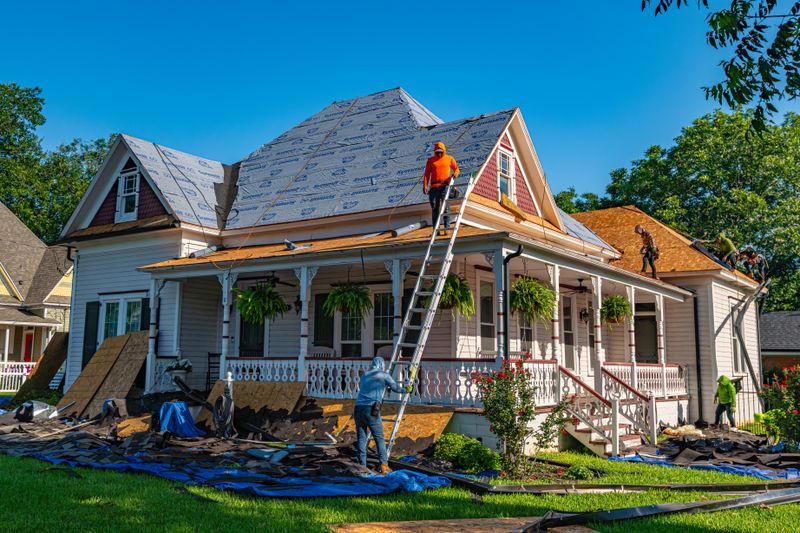 people working on a home improvement project